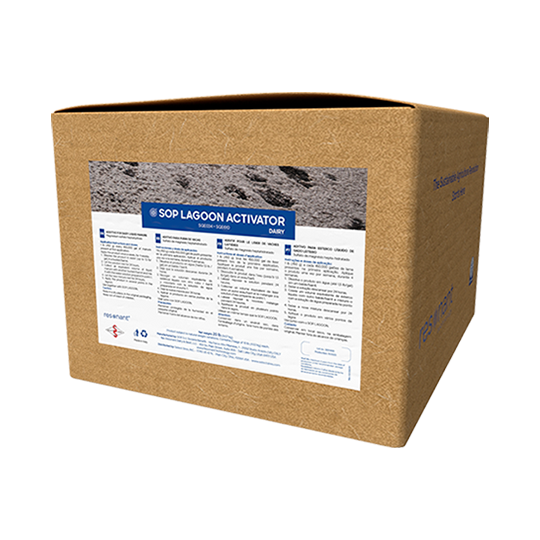 SOP Lagoon Activator Box_Product Image SOP Lagoon Activator product box.